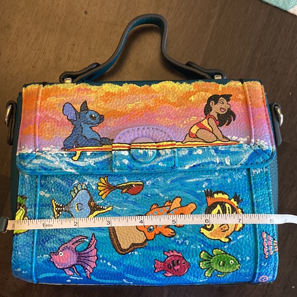 Lilo and Stitch Inspired Custom Purse. 1 size. Hand Painted by Me. One of a kind - Picture 8 of 14